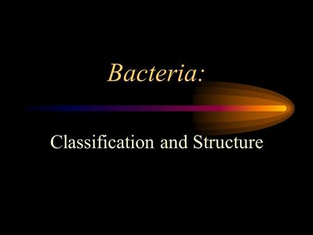 Bacteria: Classification and Structure. What are the 6 Kingdoms? Archaebacteria Eubacteria Protists Fungi Plants Animals.