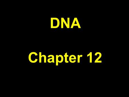 DNA Chapter 12. DNA DeoxyriboNucleic Acid Sugar = deoxyribose Adenine + Thymine Guanine + Cytosine Double-stranded helix with alternating sugars and phosphate.