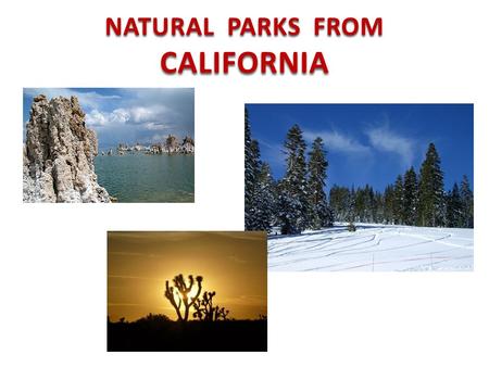 NATURAL PARKS FROM CALIFORNIA. NATURAL PARKSNATURAL PARKS CALIFORNIACALIFORNIA.
