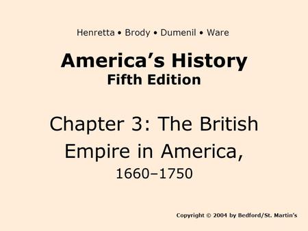 America’s History Fifth Edition