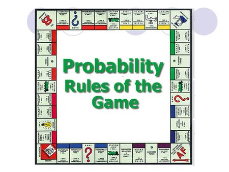 General Probability Rules… If events A and B are completely independent of each other (disjoint) then the probability of A or B happening is just: We.