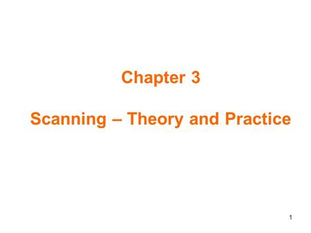 1 Chapter 3 Scanning – Theory and Practice. 2 Overview of scanner A scanner transforms a character stream of source file into a token stream. It is also.