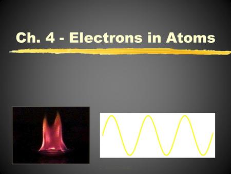 C. Johannesson Ch. 4 - Electrons in Atoms. Section 1 The Development of a New Atomic Model Objectives Explain the mathematical relationship among the.