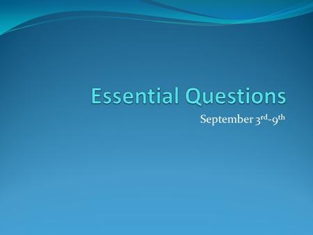 September 3 rd -9 th. Essential Question 7 th and 8 th Grade What information can you find on a card catalog? Remember to use the correct library terms.
