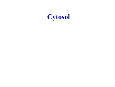 Cytosol. The cytosol or intracellular fluid (or cytoplasmic matrix) is the liquid found inside cells. The cytosol is a complex mixture of substances dissolved.