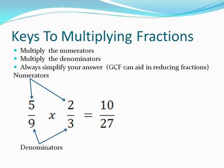 Keys To Multiplying Fractions