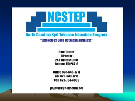The NC Spit Tobacco Education Program is funded by the NC Health and Wellness Trust Fund Commission.