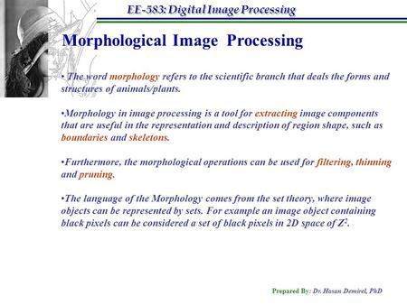 Morphological Image Processing