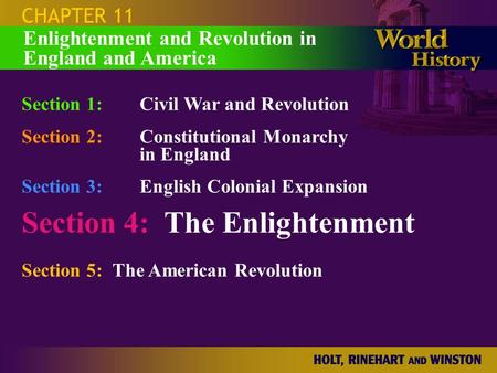 Section 4: The Enlightenment