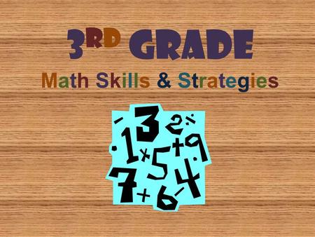 3rd Grade Math Skills & Strategies