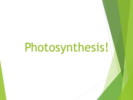 A definition: Photosynthesis!. Five things are needed for photosynthesis: (3 are inputs) Travels up from the roots of the plant WATER CARBON DIOXIDE Enters.