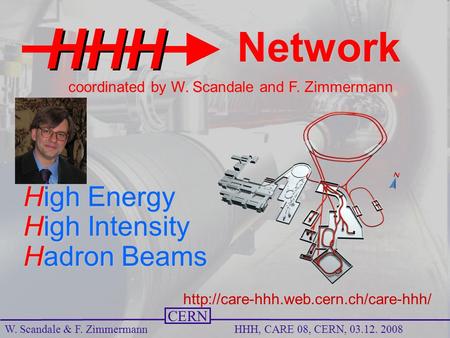 Name Event Date Name Event Date 1 CERN W. Scandale & F. Zimmermann HHH, CARE 08, CERN, 03.12. 2008 High Energy High Intensity Hadron Beams