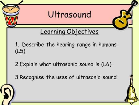 Ultrasound Learning Objectives