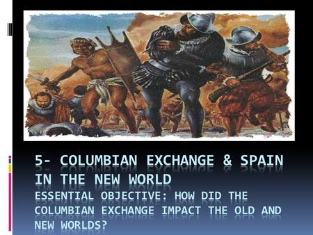 Introduction  Following Columbus’ voyage to America, Spain worked to gain control over North and South America  Explorers began making great strides.