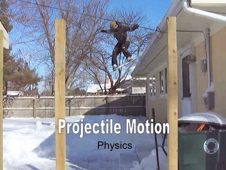 Projectile Motion Physics.