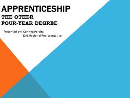 Apprenticeship The other Four-year Degree