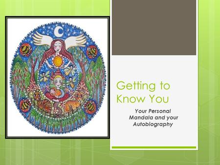 Your Personal Mandala and your Autobiography