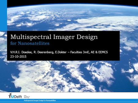 Multispectral Imager Design