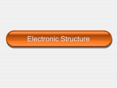 Electronic Structure. Bohr Bohr proposed that the __________ atom has only certain allowable energy states.