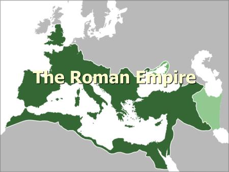 The Roman Empire. The Republic Collapses Economic Turmoil Economic Turmoil –Gap between rich and poor widens as Roman Republic grows. –Farmers and former.