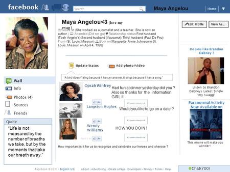 Facebook Maya Angelou
