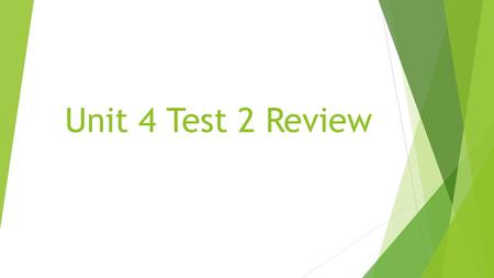 Unit 4 Test 2 Review. 1. Find the area: a) 54 cm² b) 57 cm² c) 32 cm² d) 48 cm².