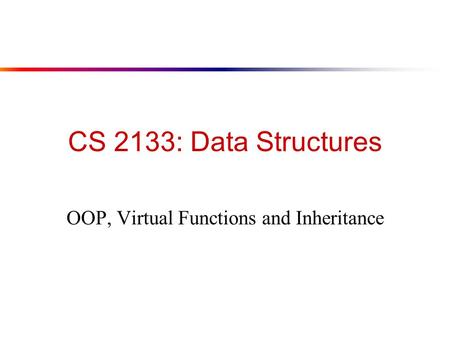 OOP, Virtual Functions and Inheritance