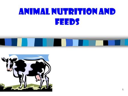 10/24/20151 Animal Nutrition and Feeds. 10/24/2015 2 What is Nutrition? Nutrition is the science of dealing with the utilization of food by the body processes.