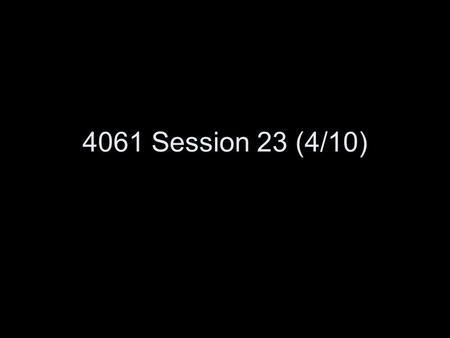 4061 Session 23 (4/10). Today Reader/Writer Locks and Semaphores Lock Files.