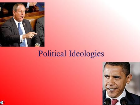 Political Ideologies.