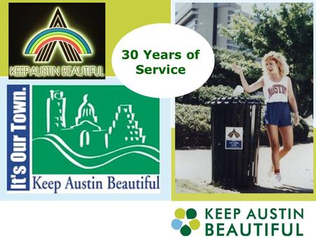 29 30 Years of Service. Movie ticket $2.75 Average monthly rent $375.00 1 gallon of gas $1.09 z 1985 417,033 Austin Residents Song of the Year: Tina Turner’s.