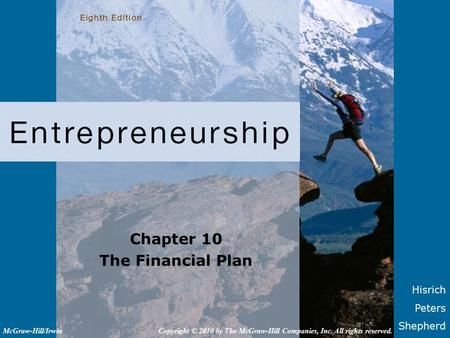 Chapter 10 The Financial Plan