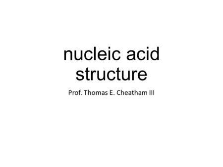 nucleic acid structure