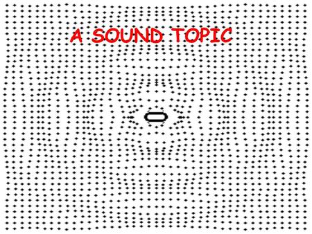 A SOUND TOPIC. The Physics of Sound Sound travels in longitudinal waves.