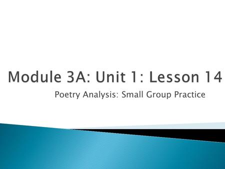 Poetry Analysis: Small Group Practice.  Opening ◦ Entry Task: “Black Woman” (10 minutes)  Work Time ◦ Partner Reading of “slaveships” (30 minutes) 