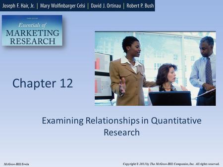 Examining Relationships in Quantitative Research