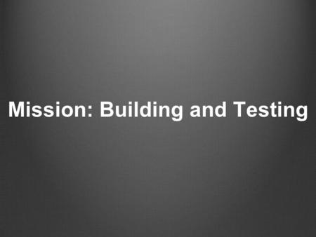 Mission: Building and Testing. INSERTTO VIIDEO Design Brief: Design a cabin for Autonomous car on year 2035.