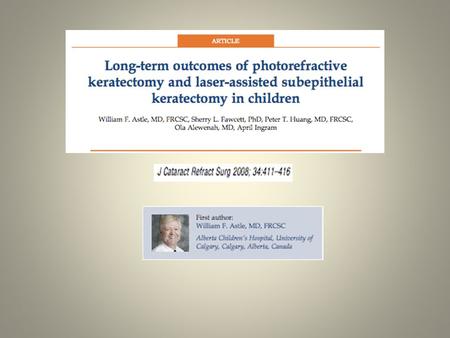 Background Aniesekonia may limit the effectiveness of conventional optical correction in prevention/treatment of amblyopia. Co-existent medical conditions.