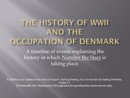 The History of WWII and the occupation of Denmark