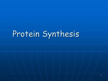 Protein Synthesis 1 Background Information All information is stored in DNA All information is stored in DNA RNA “reads” the DNA code RNA “reads” the.