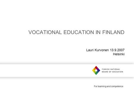 vocational education