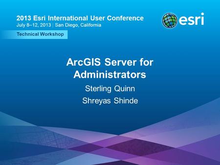 ArcGIS Server for Administrators