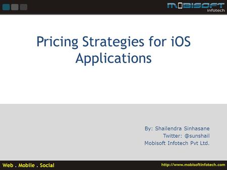 Pricing Strategies for iOS Applications