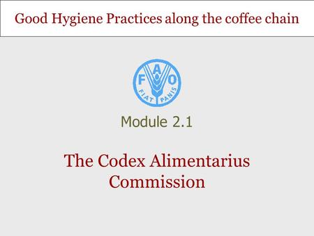 The Codex Alimentarius Commission