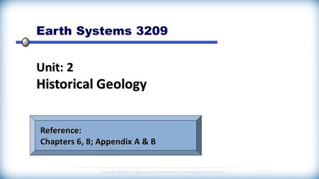 Unit: 2 Historical Geology