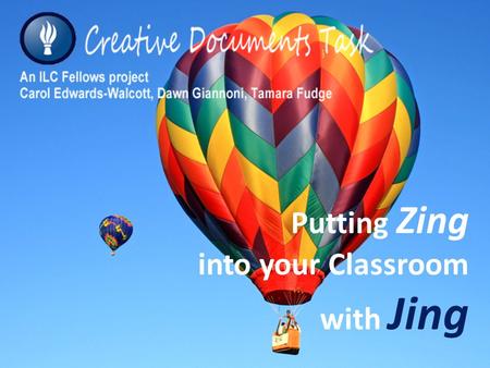 Putting Zing into your Classroom with Jing. Why use Flash presentations? Personalize course content Add related concepts Reach various kinds of learners.