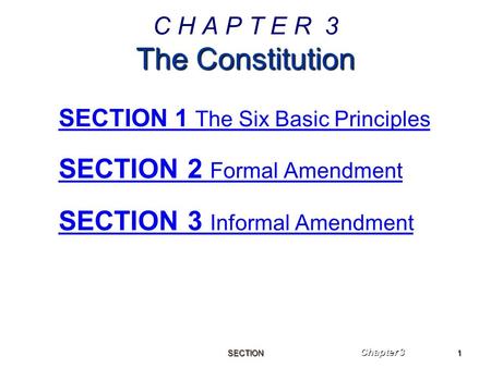 C H A P T E R 3 The Constitution
