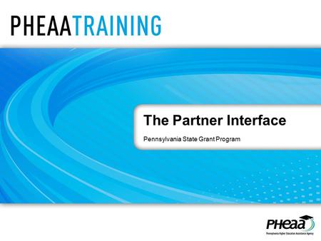 The Partner Interface Pennsylvania State Grant Program.