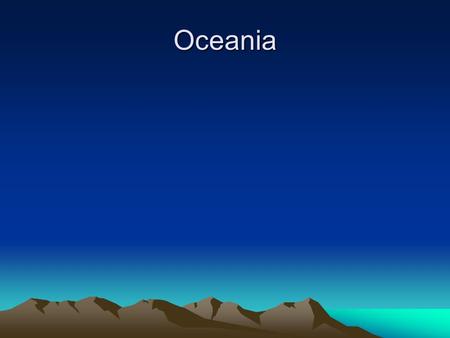Oceania.