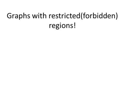Graphs with restricted(forbidden) regions!. From this information, we can complete the sketch Note that the graph is symmetrical about the y-axis, so.